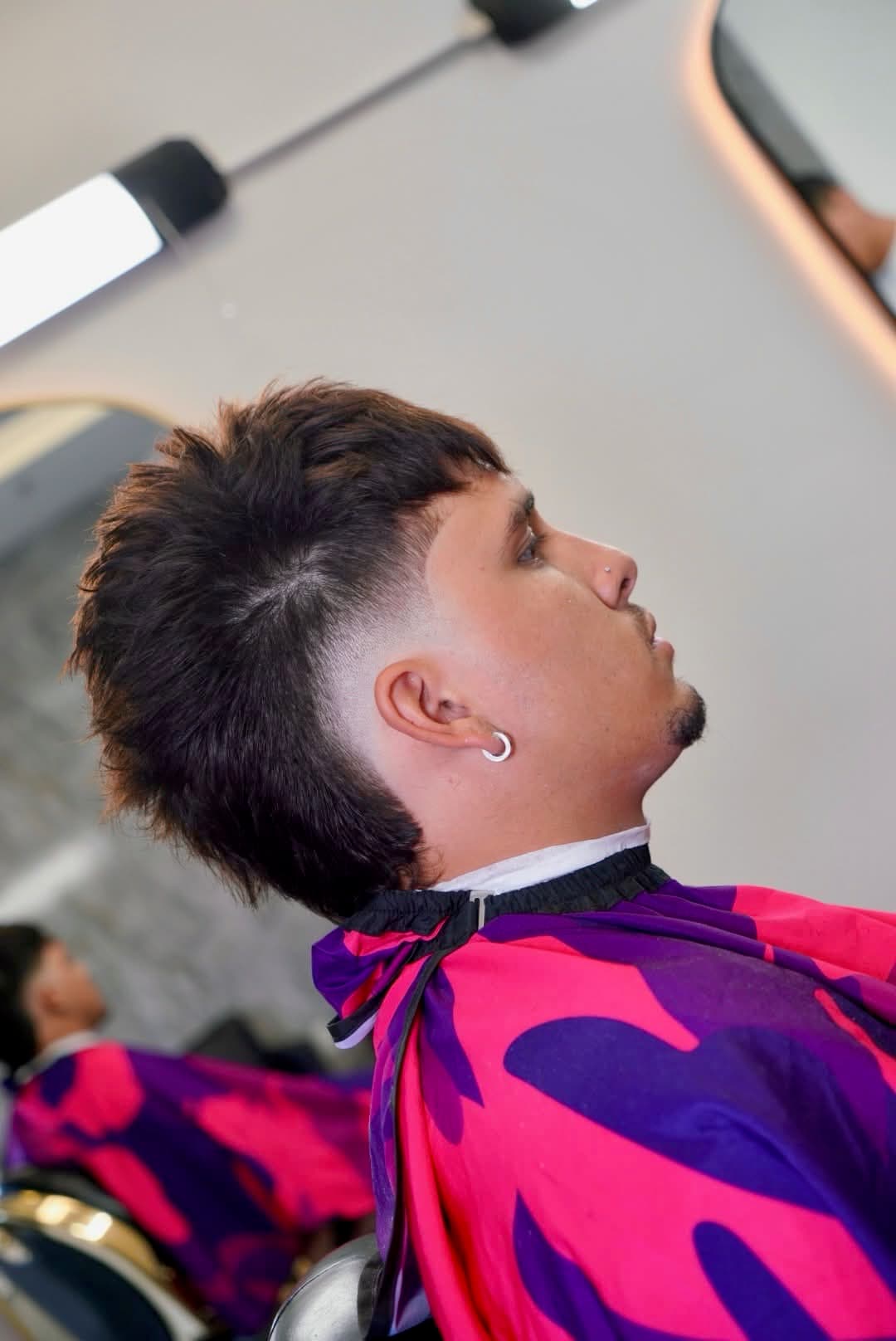 Corte texturizado con degradado definido